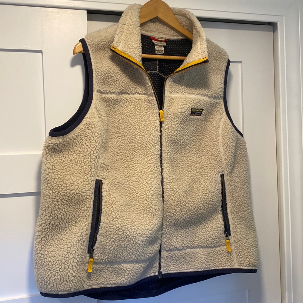 L.L. Bean Mountain Pile Fleece Vest XL GUC